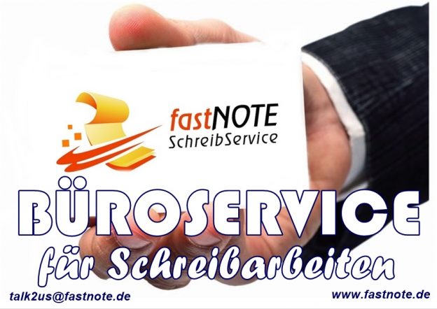 Büroservice Kronberg für Schreibarbeiten