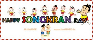 fastNOTE SchreibService wünscht Happy Songkran 2012