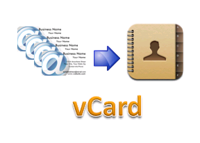 Visitenkarten, Business Card manuell einpflegen und als vCard abspeichern