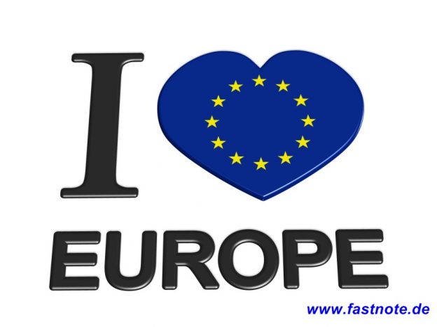 I love Europe fastNOTE SchreibService