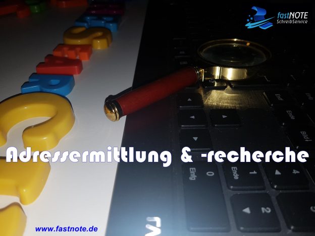 Adressermittlung & -recherche fastNOTE SchreibService