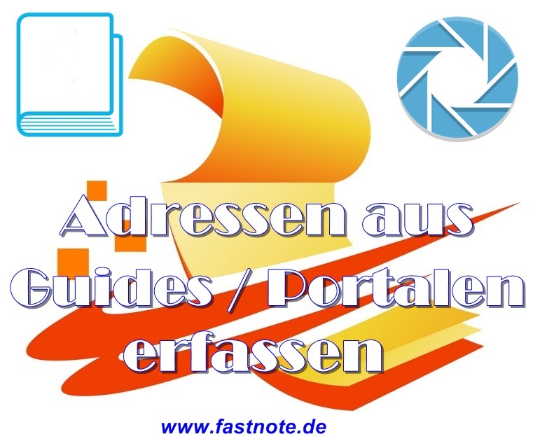 Adressen aus Guides oder Portalen erfassen in Excel