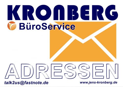 KRONBERG BüroService manuelle Schreibarbeiten für den deutschsprachigen Raum D-A-CH